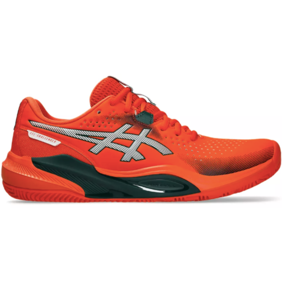 Asics Men's Gel-Challenger 15 Tennis Shoes (Energy Orange/Jewel Green)