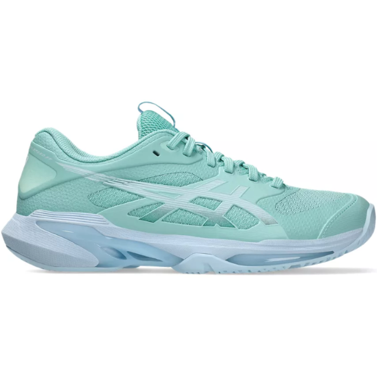Asics Women's Solution Speed FF 4 Tennis Shoes (Oasis Green/Light Blue