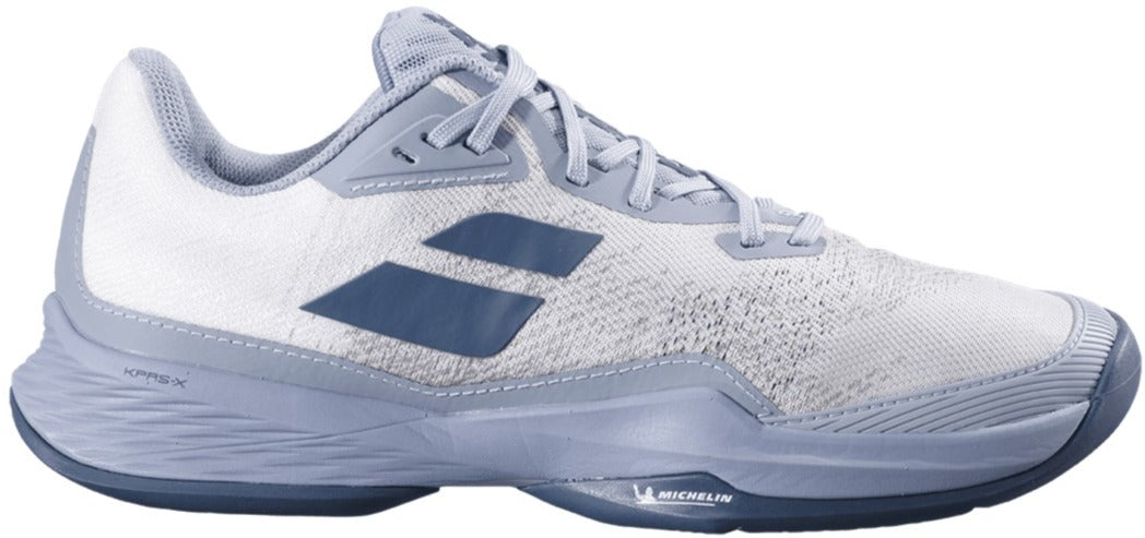 シューズ(男性用) Babolat Jet Mach 3 All Court Men 26.5 cm Babolat Men's Jet Mach 3 All Court Tennis Shoes (White/Dark Grey)