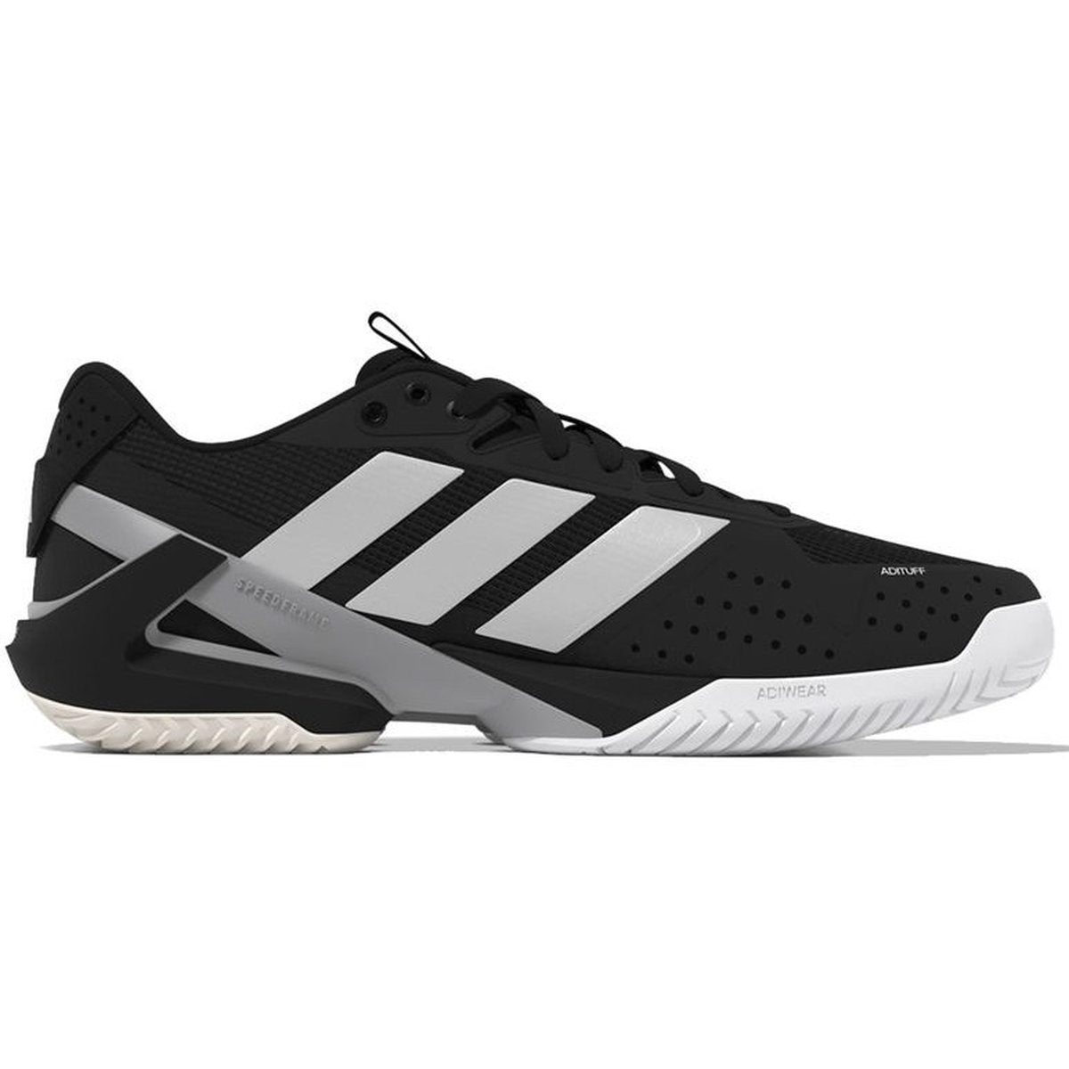 Adidas Men's Adizero Ubersonic 5 Tennis Shoes (Core Black/Zero Metalli Adidas Men's Adizero Ubersonic 5 Tennis Shoes (Core Black/Zero Metalli