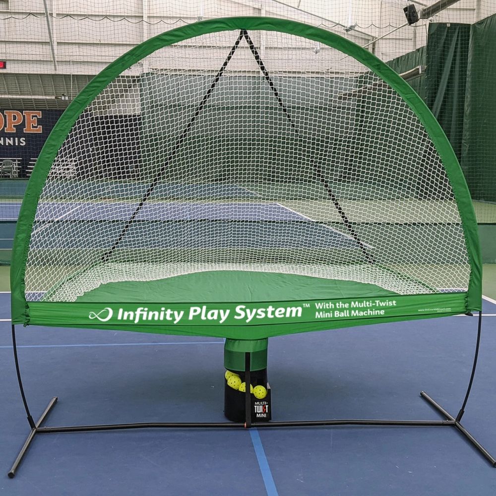 Infinity Play System for Tennis & Pickleball w Multi-Twist Mini Ball M
