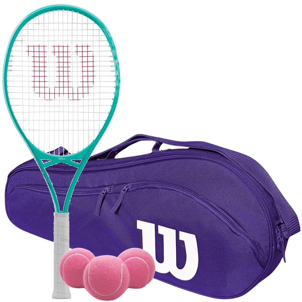 Wilson Pro Staff Precision + Energy XL Doubles Bundle w an Advantage 2.5 Bag and 3 Tennis Balls Purple Wilson Pro Staff Precision + Energy XL Doubles Bundle w an Advantage 2.5 Bag and 3 Tennis Balls Purple