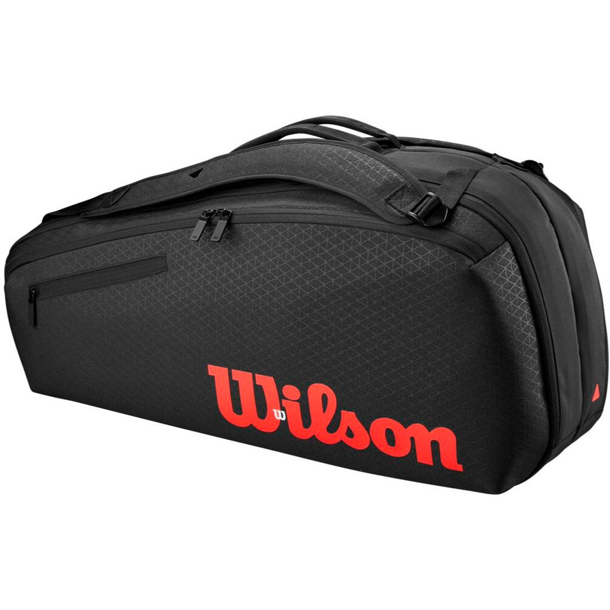 Wilson Clash v3 Super Tour 6pk Tennis Bag (Black/Infrared)