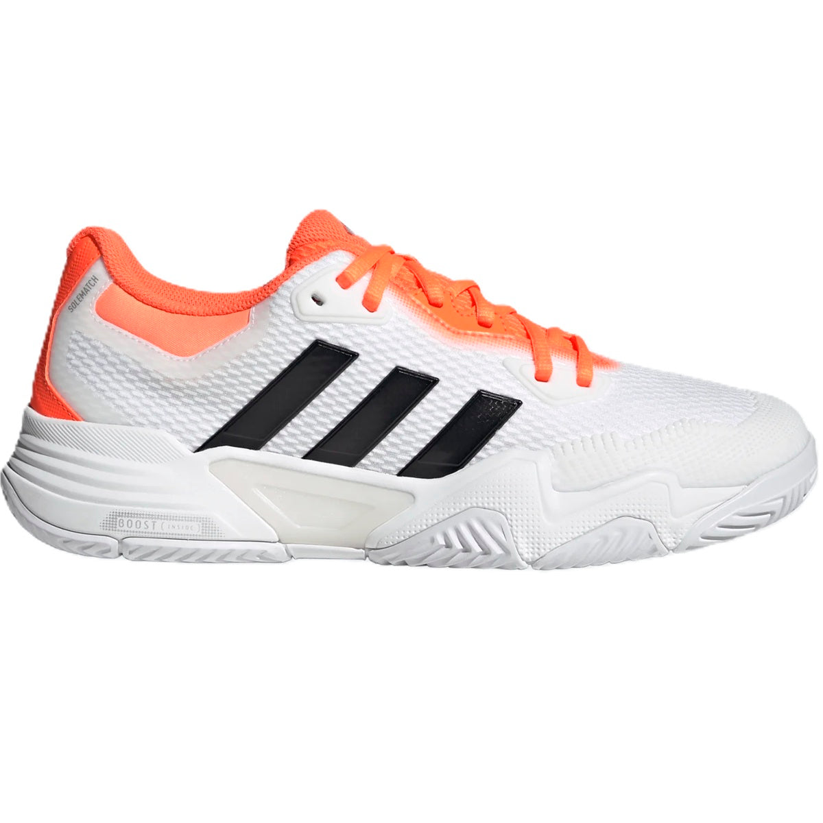 Adidas Men's Solematch Control 2 Tennis Shoes (Cloud White/Lucid Orang