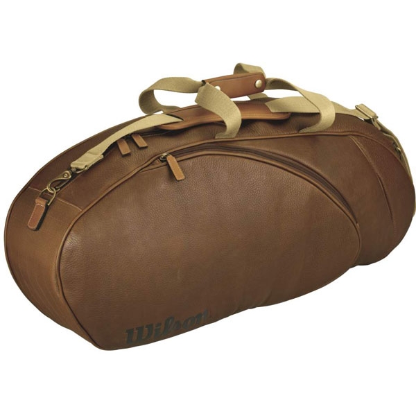 wilson leather tennis bag