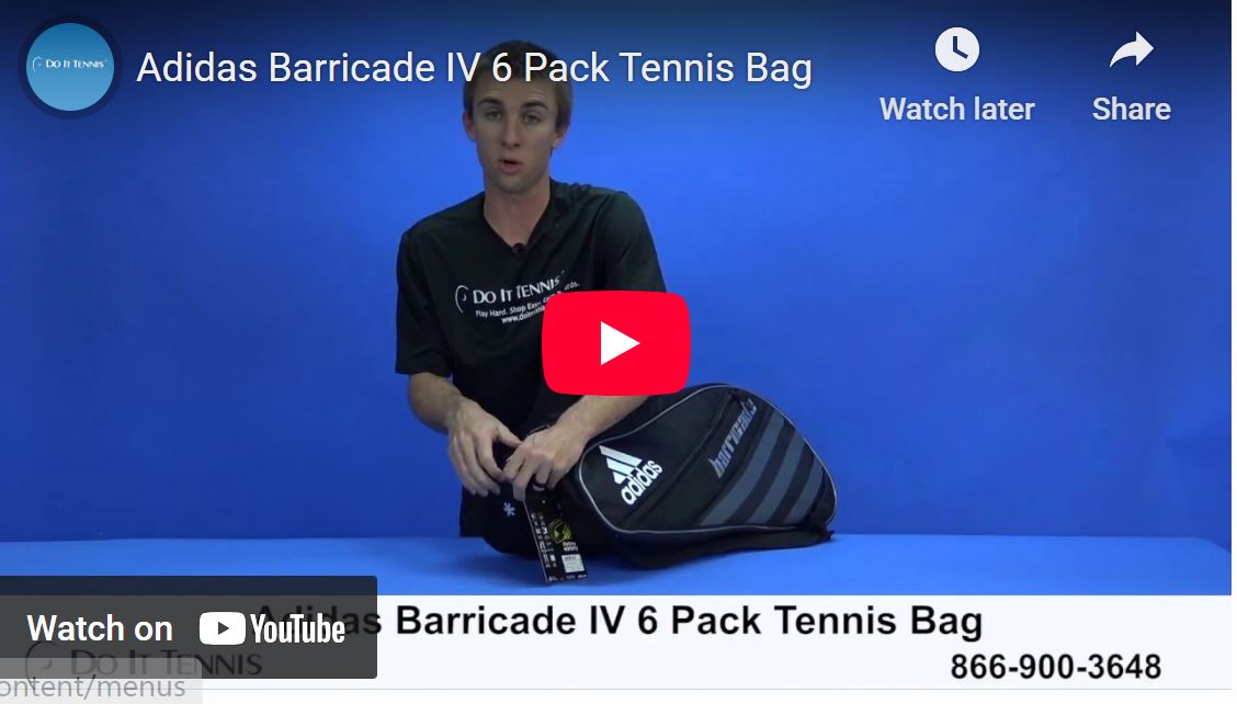 Adidas Barricade IV 6 Pack Tennis Bag Video Review