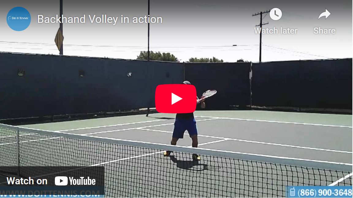Forehand Volley Tennis Lessons Tutorial by Matt Copland