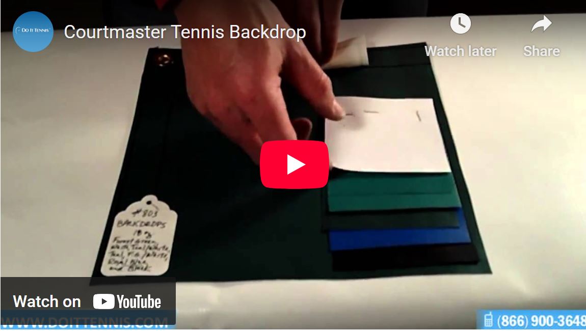 Courtmaster Tennis Backdrop