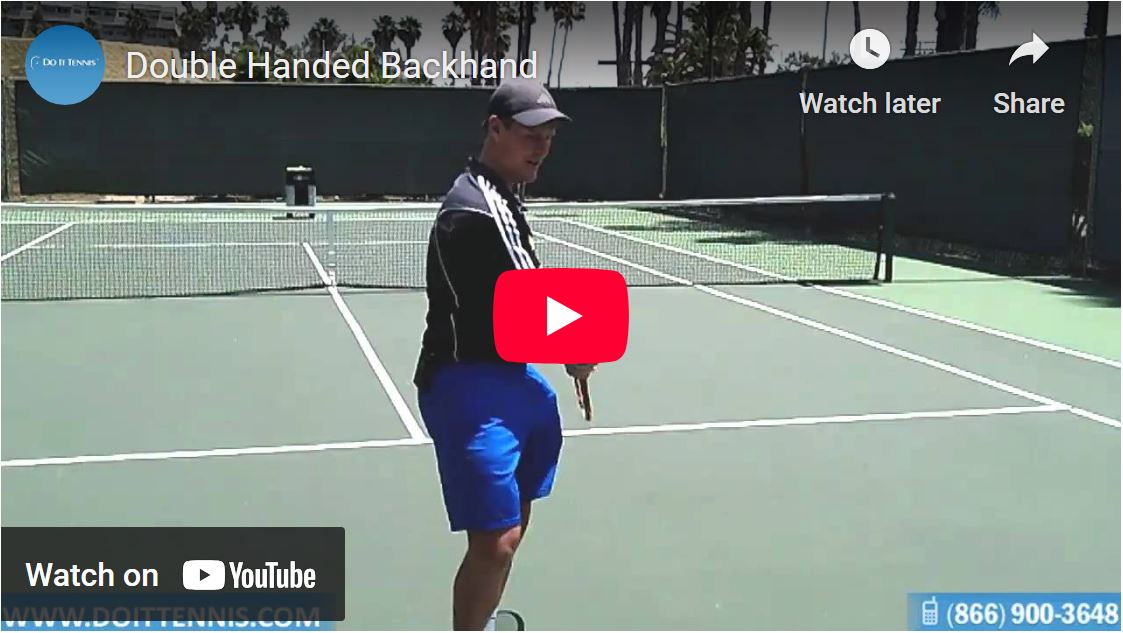 Double Backhand Stroke Tennis Lessons Tutorial by Matt Copland