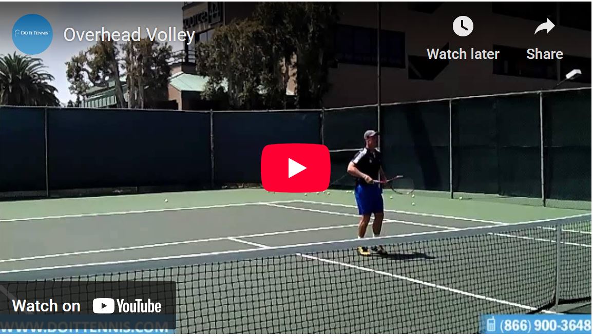 Overhead Volley Tennis Lessons Tutorial by Matt Copland