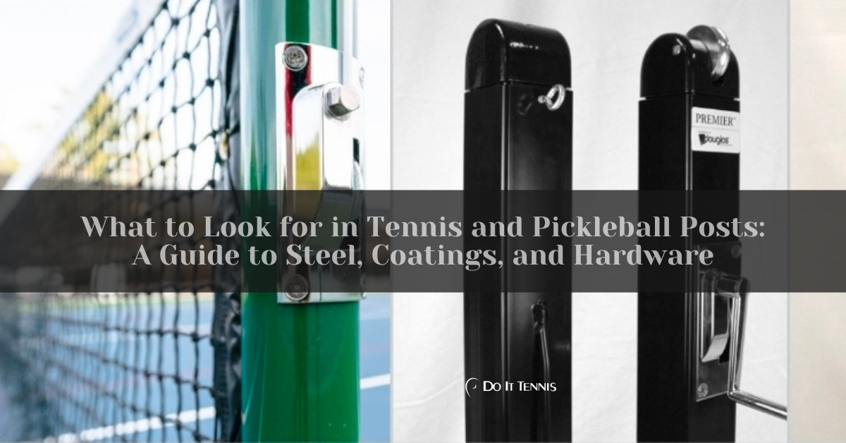 What to Look for in Tennis and Pickleball Posts: A Guide to Steel, Coatings, and Hardware