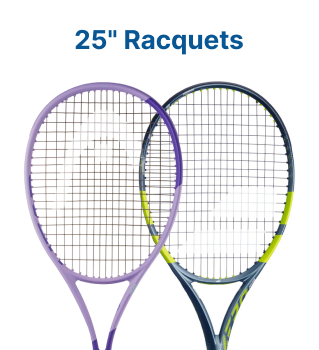 25 Inch Junior Tennis Racquets for Kids 9 to 10 Years Old