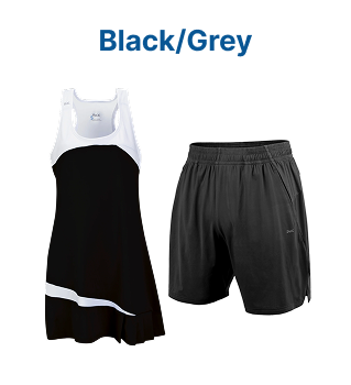 Team Tennis Apparel - Shop by Color - Black/Grey