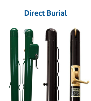 Direct Burial Tennis Posts