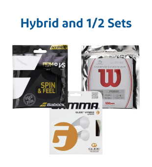 Hybrid Tennis String & 1/2 Sets