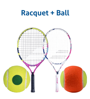 Junior Tennis Bundles - Racquet + Ball