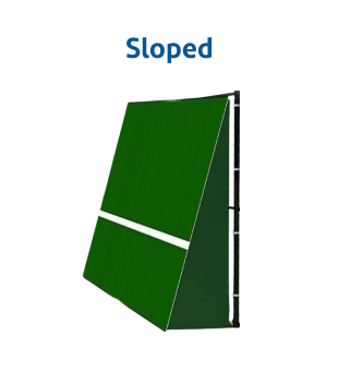 Sloped Tennis Backboards - Tennis Training Wall
