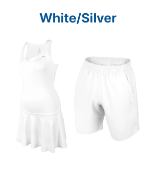 Team Tennis Apparel - Shop by Color - White/Silver
