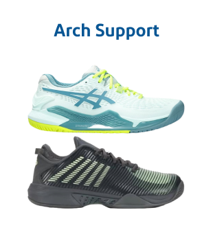 Court Shoes for Tennis, Pickleball & Padel w Arch Support