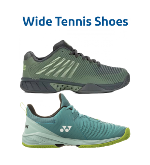 Wide Court Shoes for Tennis, Pickleball & Padel