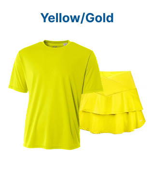 Team Tennis Apparel - Shop by Color - Yellow/Gold