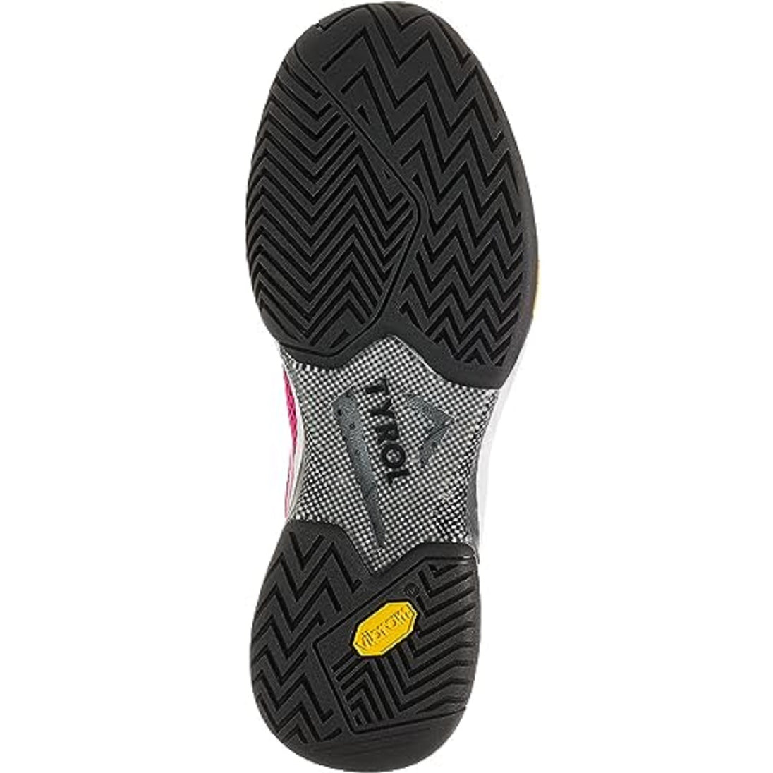 0100-PKBK Tyrol Women's Striker-V Pro Pickleball Shoes (Pink/Black) - Sole
