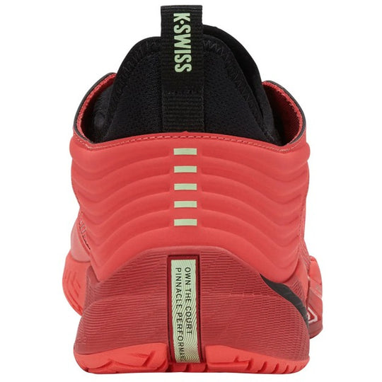 04432-656 K-Swiss Men’s HyperCourt Pinnacle Tennis Shoes (Neon Lava/Black/Chili Pepper)