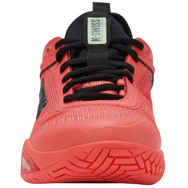 04432-656 K-Swiss Men’s HyperCourt Pinnacle Tennis Shoes (Neon Lava/Black/Chili Pepper)