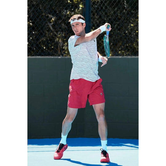 04432-656 K-Swiss Men’s HyperCourt Pinnacle Tennis Shoes (Neon Lava/Black/Chili Pepper)