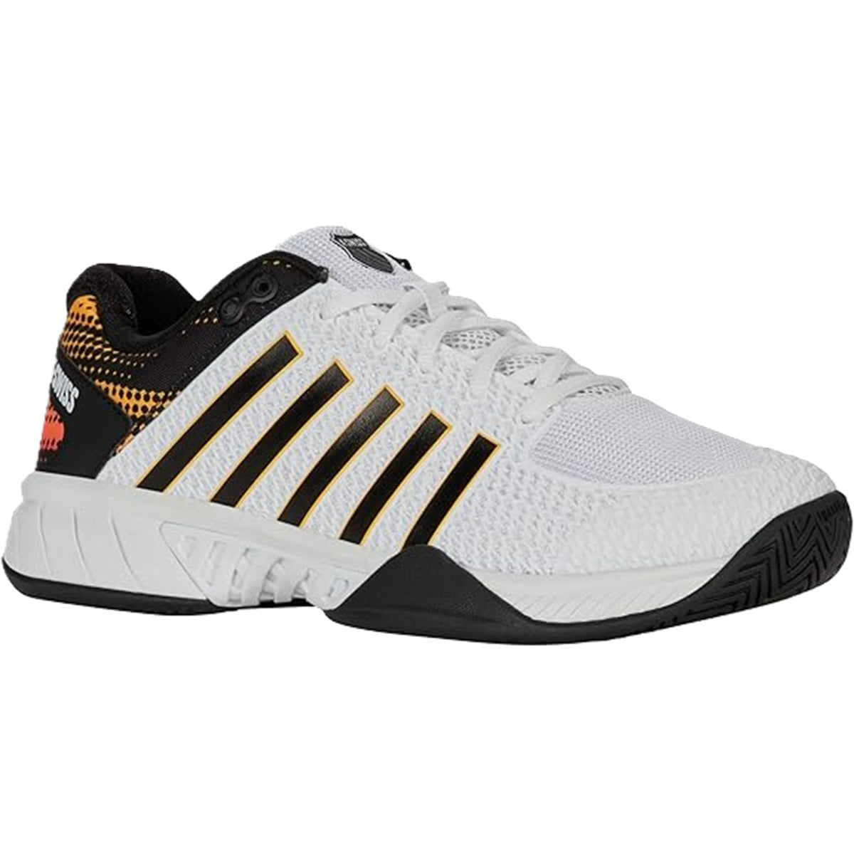 06563-138 K-Swiss Men's Express Light 2E Pickleball Shoes (White/Daffodil)