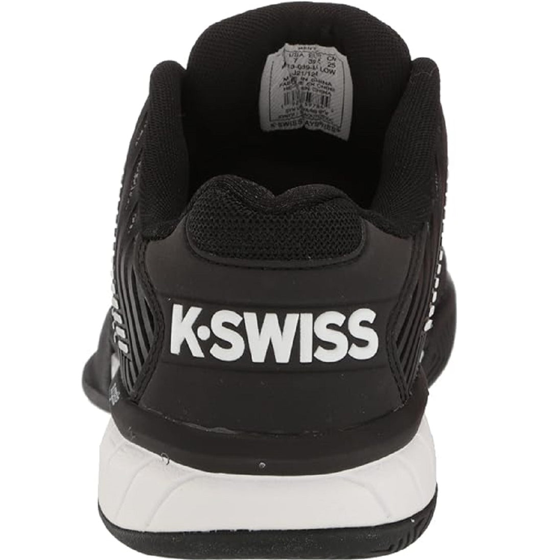 06613-039 K-Swiss Men's Hypercourt Express 2 Tennis Shoes (Black/White/High-Rise)