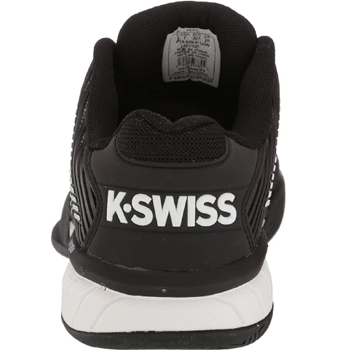 06613-039 K-Swiss Men's Hypercourt Express 2 Tennis Shoes (Black/White/High-Rise)