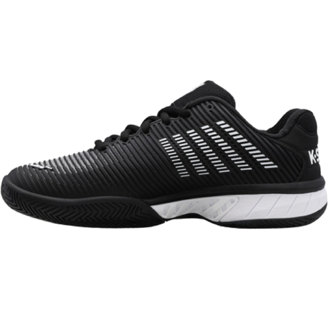 06613-039 K-Swiss Men's Hypercourt Express 2 Tennis Shoes (Black/White/High-Rise)