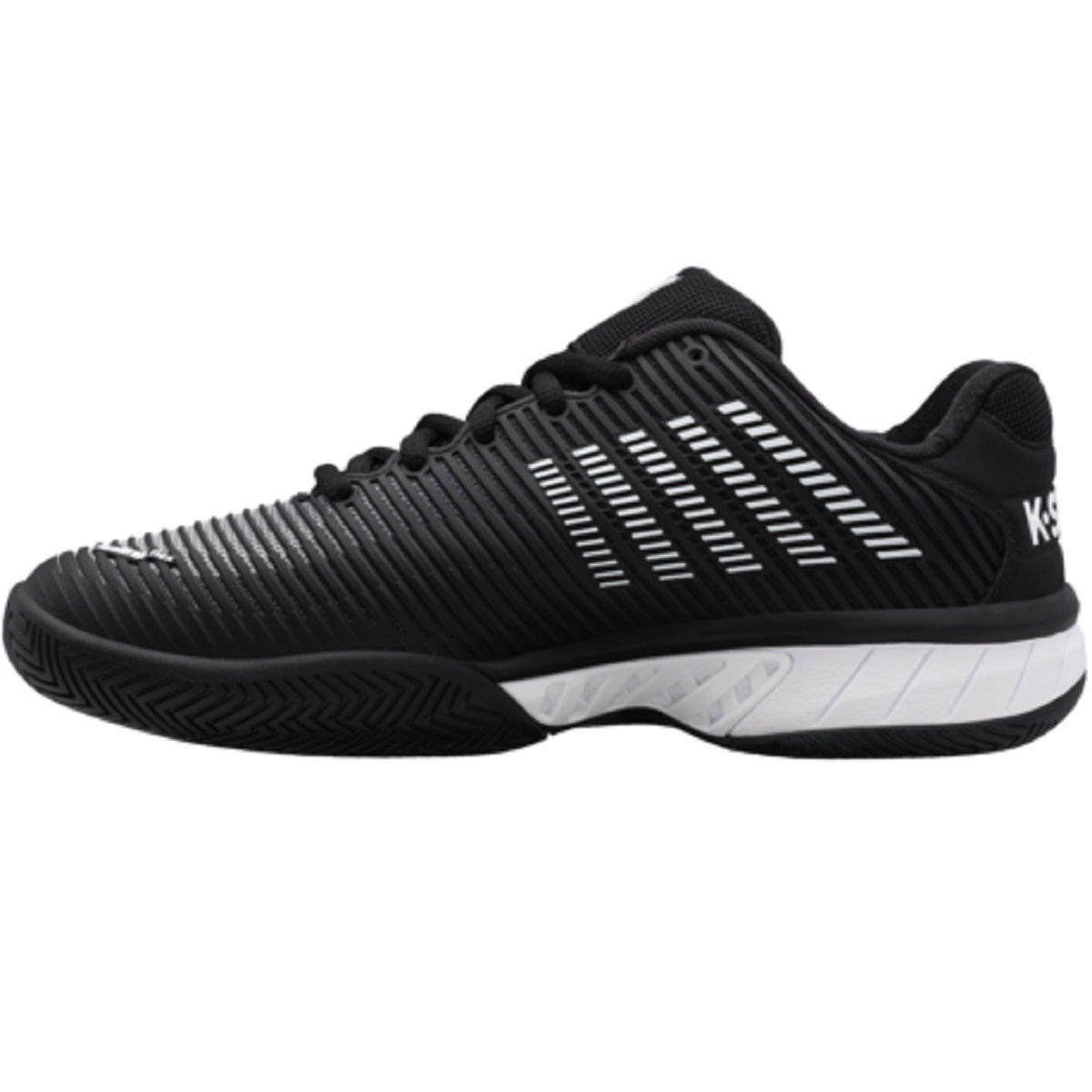 06613-039 K-Swiss Men's Hypercourt Express 2 Tennis Shoes (Black/White/High-Rise)
