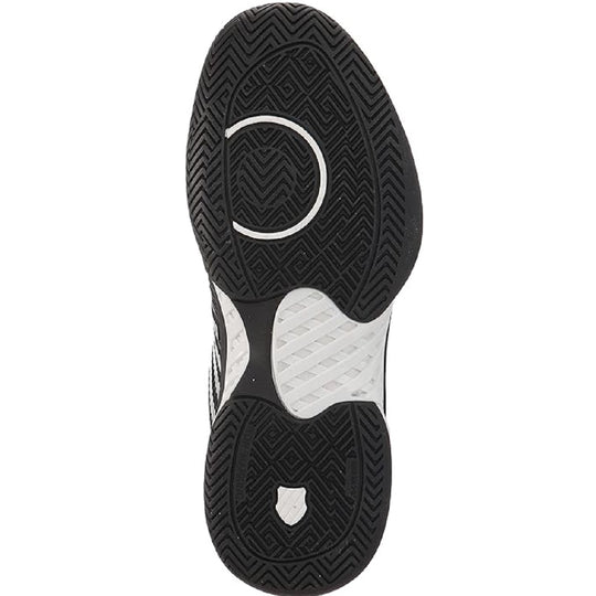 06613-039 K-Swiss Men's Hypercourt Express 2 Tennis Shoes (Black/White/High-Rise)