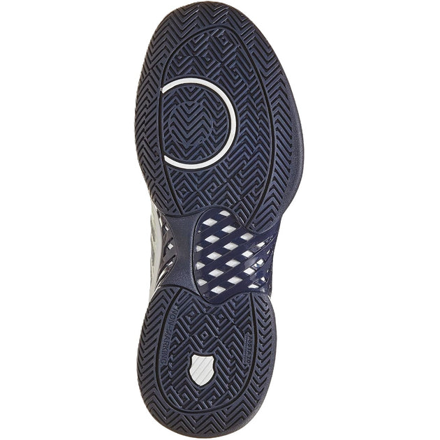 06613-090 K-Swiss Men's Hypercourt Express 2 Tennis Shoes (Vaporous Gray/White/Peacoat)