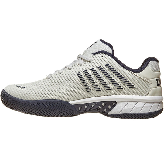 06613-090 K-Swiss Men's Hypercourt Express 2 Tennis Shoes (Vaporous Gray/White/Peacoat)