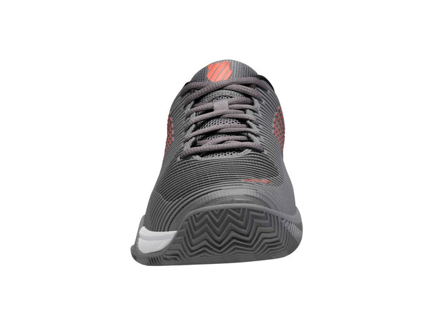 06614-052, K-Swiss Men's Hypercourt Express 2 HB Tennis Shoes (Steel Gray/Jet Black/Spicy Orange) - Front