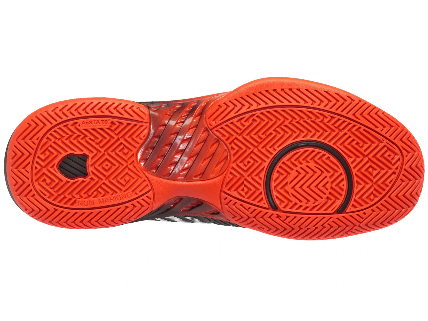 06615-061 K-Swiss Men's Hypercourt Supreme Tennis Shoes (Asphalt/Jet Black/Spicy Orange)