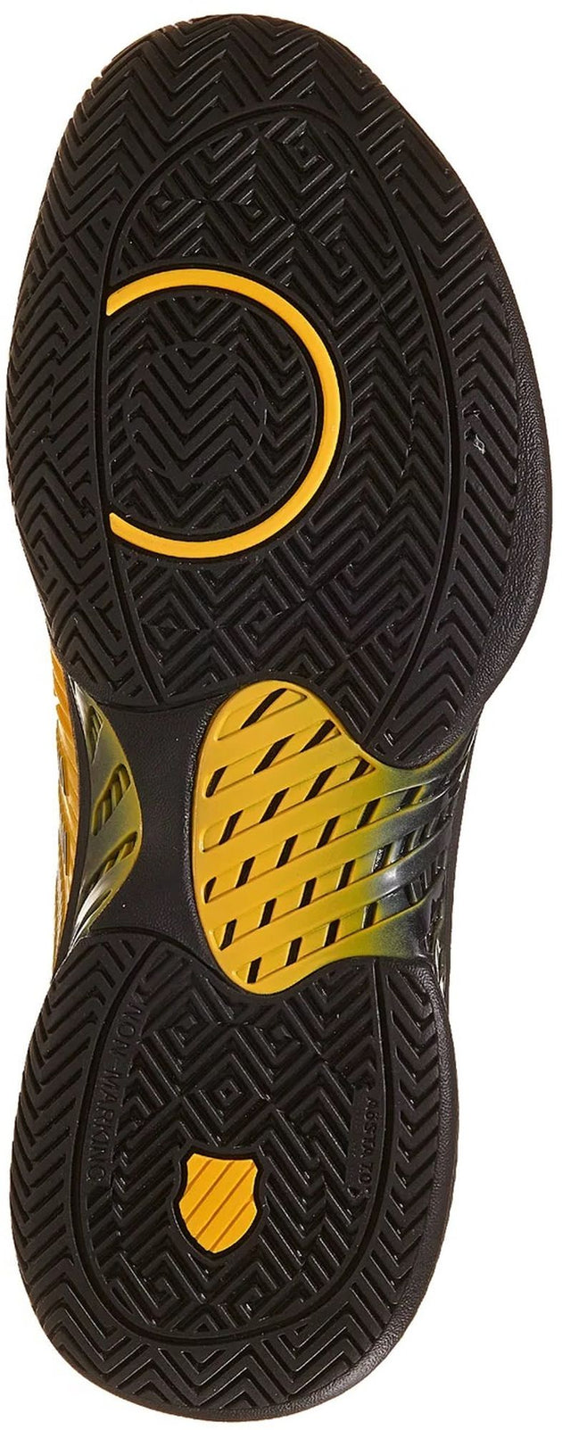 06615-071 K-Swiss Men's Hypercourt Supreme Tennis Shoes (Amber Yellow/Moonless Night)