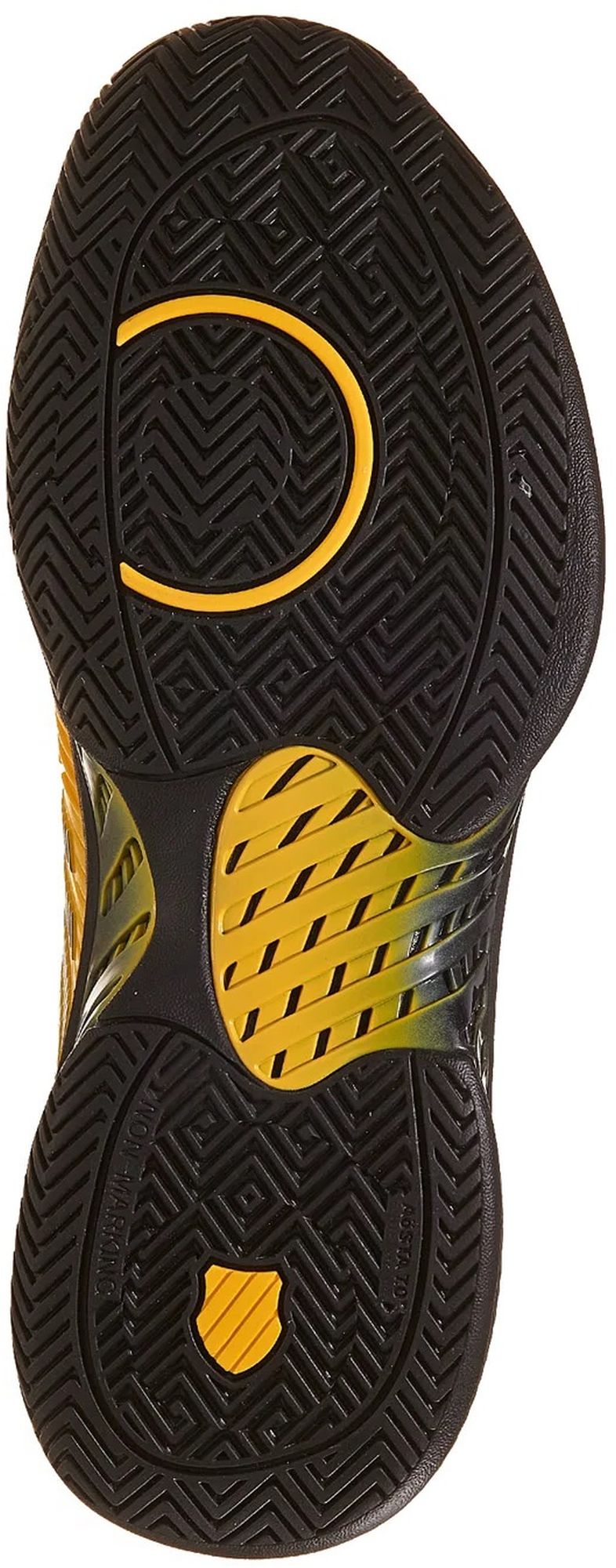 06615-071 K-Swiss Men's Hypercourt Supreme Tennis Shoes (Amber Yellow/Moonless Night)