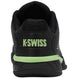 06806-034 K-Swiss Men's Hypercourt Express 2 Wide (2E) Tennis Shoes (Black/Soft Neon Green/Neon Lava)