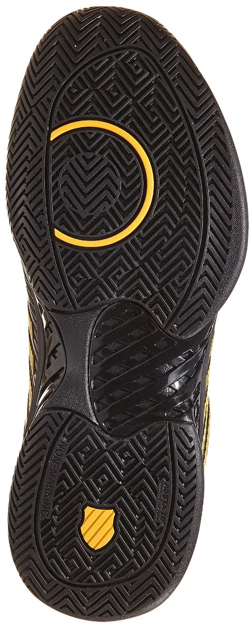 06806-071 K-Swiss Men's Hypercourt Express 2 2E Wide Tennis Shoes (Moonless Night/Amber Yellow)