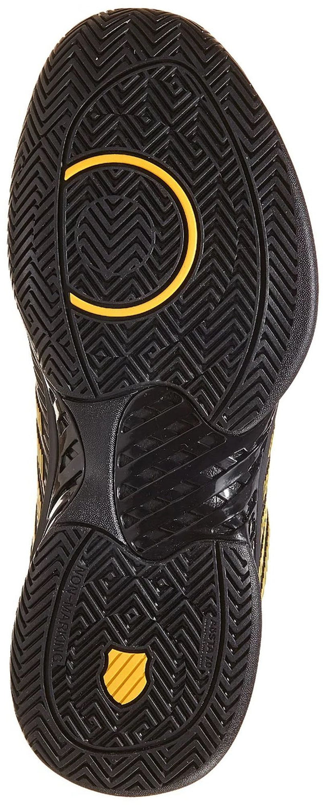 06806-071 K-Swiss Men's Hypercourt Express 2 2E Wide Tennis Shoes (Moonless Night/Amber Yellow)