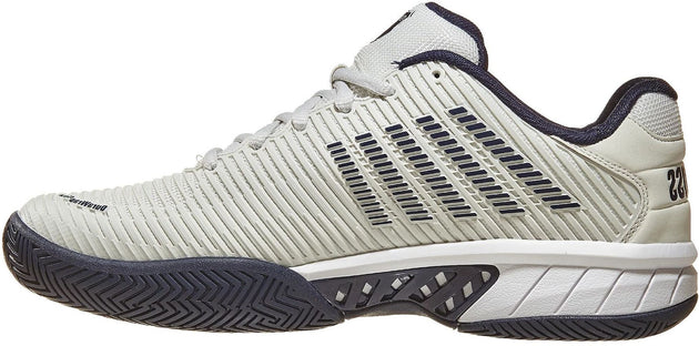 06806-090 K-Swiss Men's Hypercourt Express 2 (2E) Tennis Shoes (Gray/White/Peacoat)