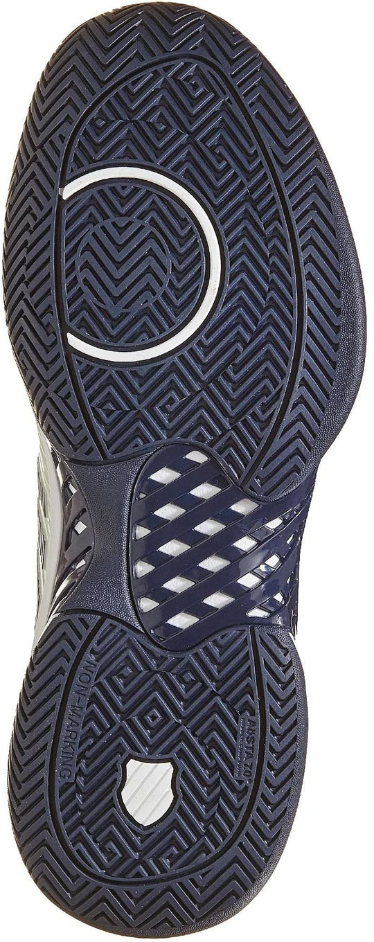 06806-090 K-Swiss Men's Hypercourt Express 2 (2E) Tennis Shoes (Gray/White/Peacoat)