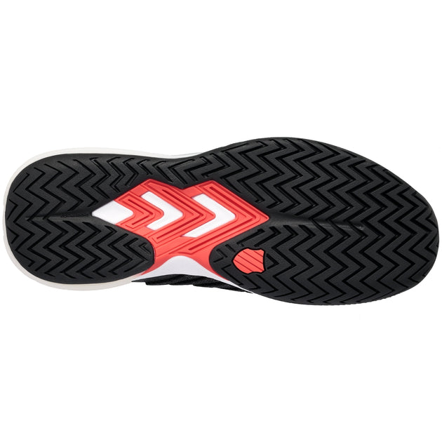 06988-043 K-Swiss Men's Ultrashot 3 Tennis Shoes (Black/White/Poppy Red)