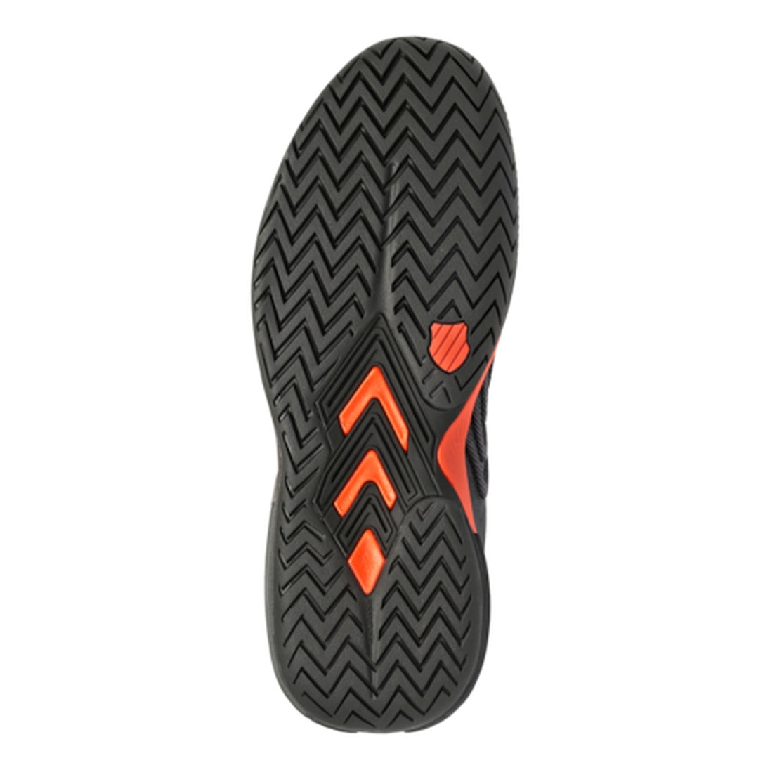 06988-061 K-Swiss Men's Ultrashot 3 Tennis Shoes (Asphalt/Jet Black/Spicy Orange)