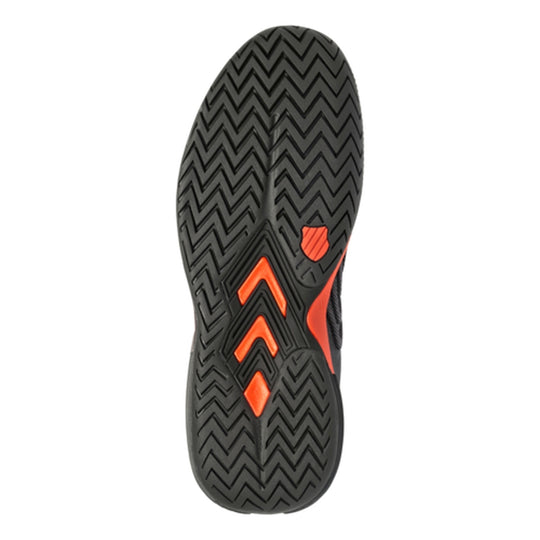 06988-061 K-Swiss Men's Ultrashot 3 Tennis Shoes (Asphalt/Jet Black/Spicy Orange)