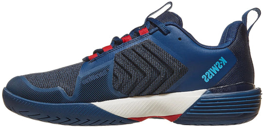 06988-640 K-Swiss Men's Ultrashot 3 Tennis Shoes (Lollipop/Blue Opal/Blanc de Blanc)